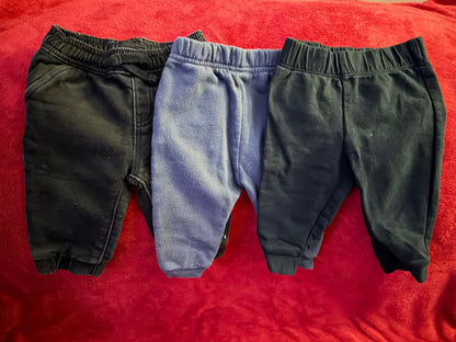 Sweat Pants Bundle of 3! 9m, Kids 9 Month (6-9M)