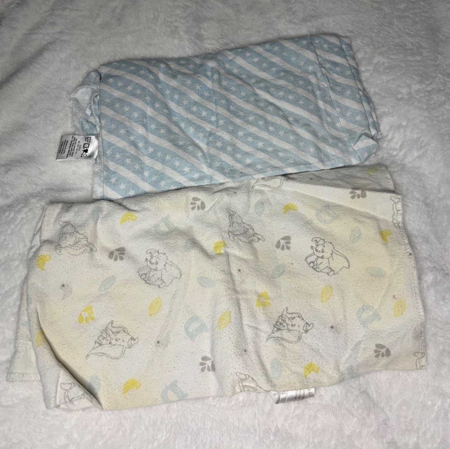 Elephant Themed Swaddle + Receiving Blanket Bundle