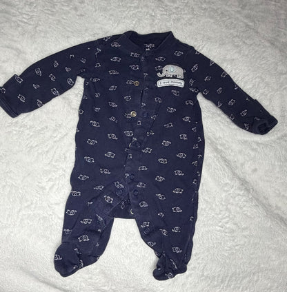 NEWBORN size  - 6pc Mixed Bundle - Onesies and a sleeper, Kids Newborn