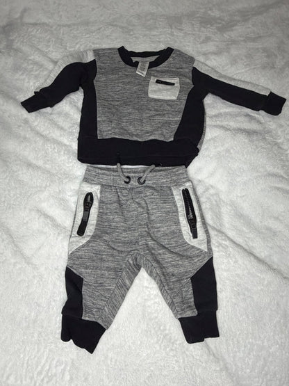 2pc George Jogger Suit 3m, Kids 3 Month (0-3M)