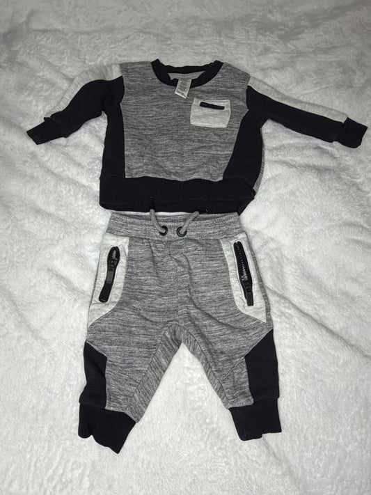 2pc George Jogger Suit 3m, Kids 3 Month (0-3M)