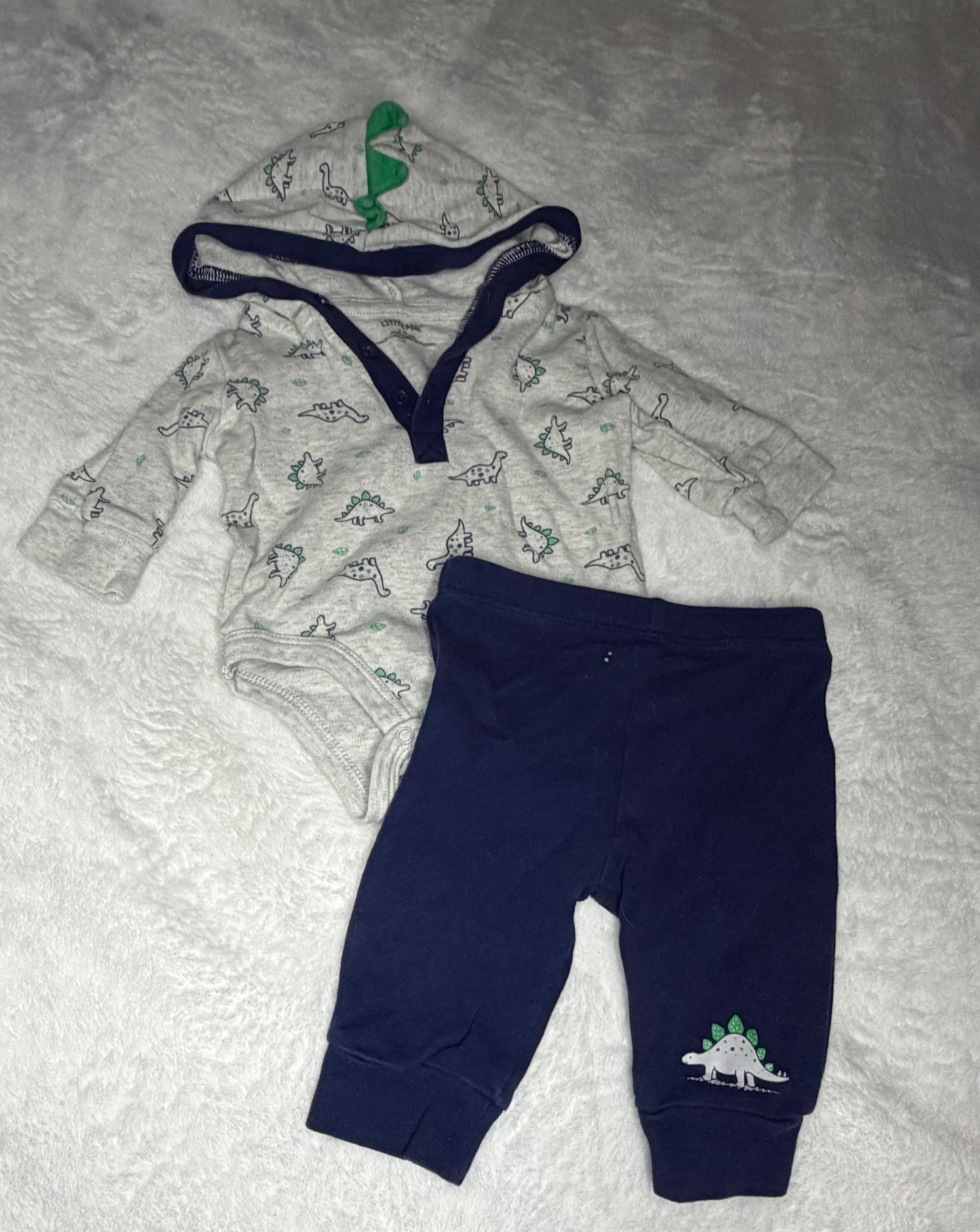 2pc Matching Dino Set, Kids 3 Month (0-3M)
