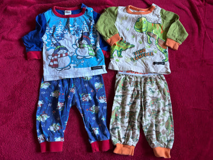 4pc - 2 sets of Joe Boxer Pajamas 6m , Kids 6 Month (3-6M)