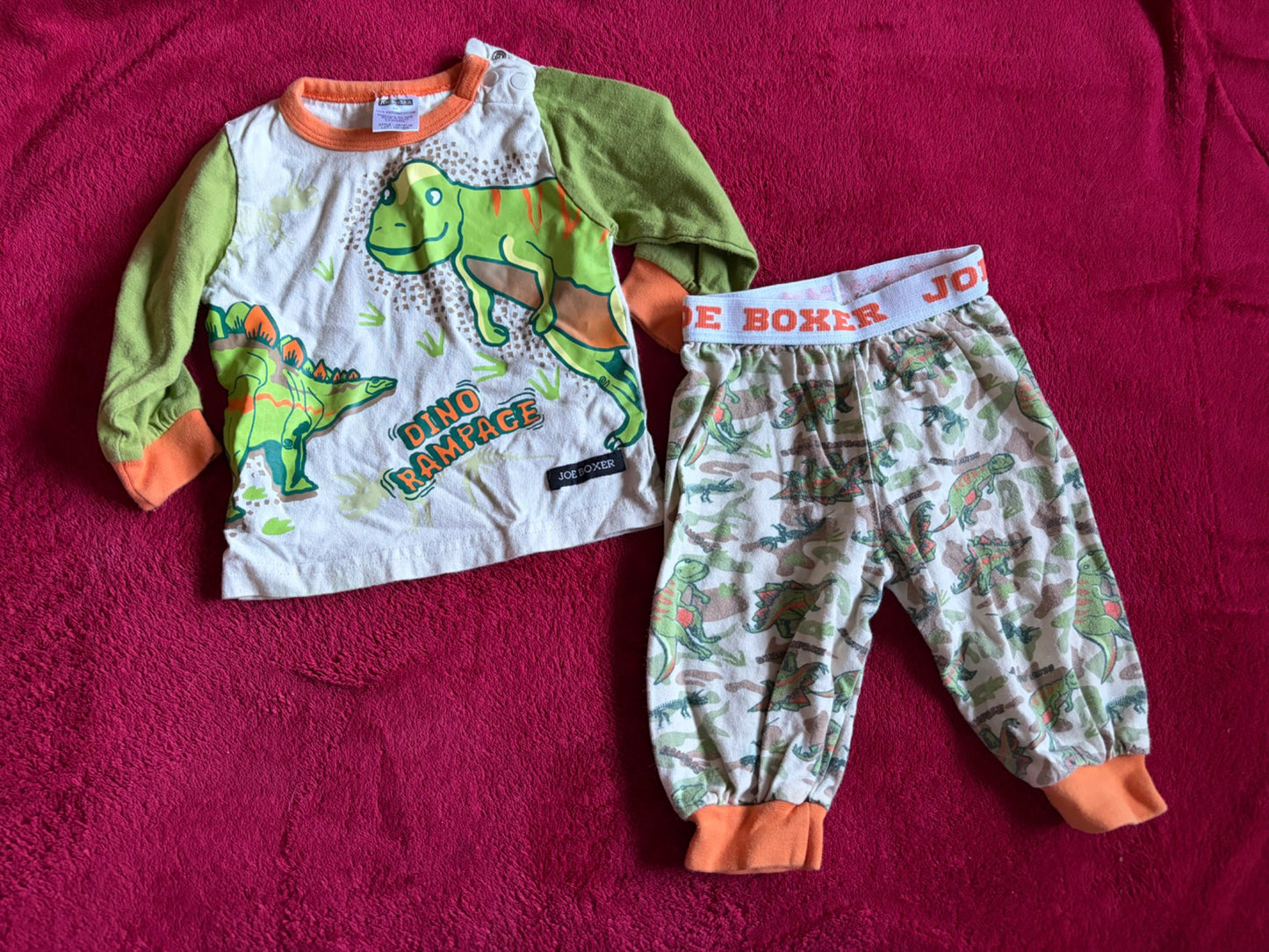 4pc - 2 sets of Joe Boxer Pajamas 6m , Kids 6 Month (3-6M)