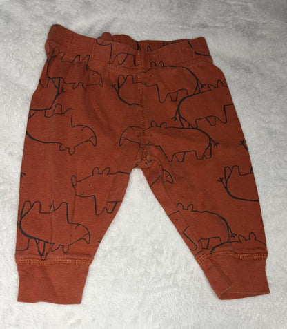Carters 3pc Rhino Set 3m, Kids 3 Month (0-3M)