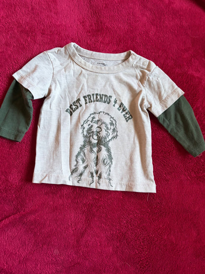 3pc Long Sleeve Shirt Bundle 6m, Kids 6 Month (3-6M)