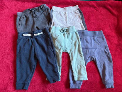 9m Jogger Sweats Bundle 5pcs, Kids 9 Month (6-9M)