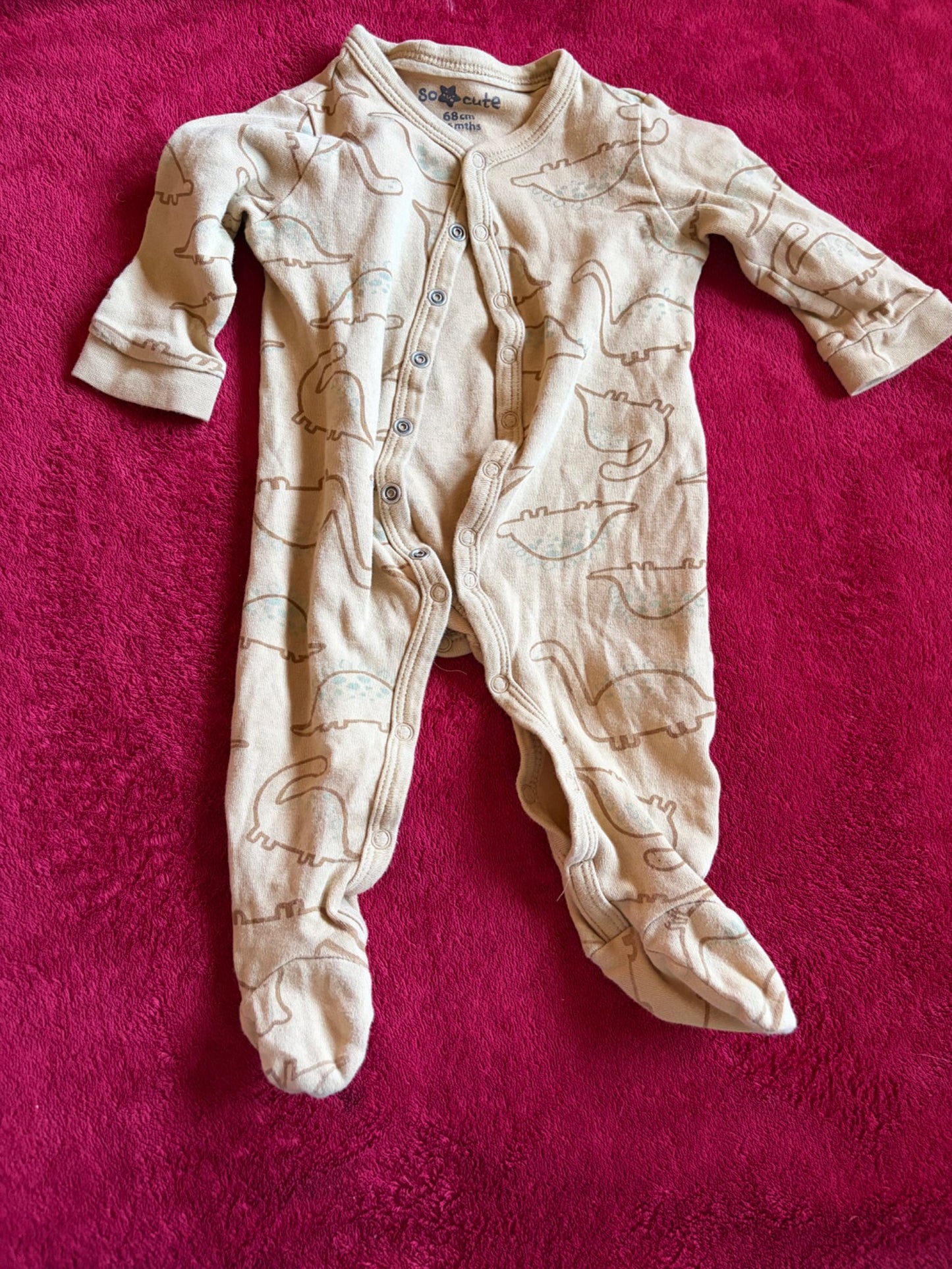 5pc 6m Dinosaur Sleeper Bundle, Kids 6 Month (3-6M)