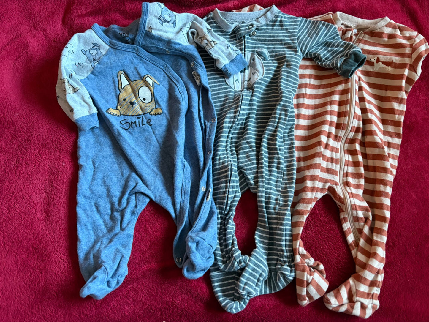 3pc 6m Puppy Sleeper Bundle , Kids 6 Month (3-6M)