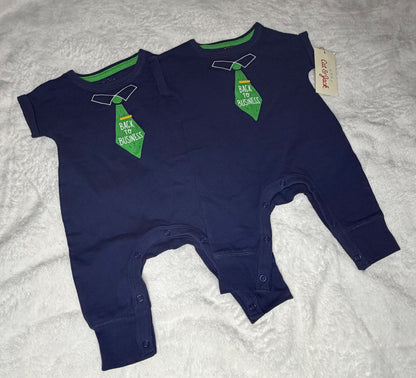 2pc Newborn Rompers “Back to Business” NWT, Kids Newborn