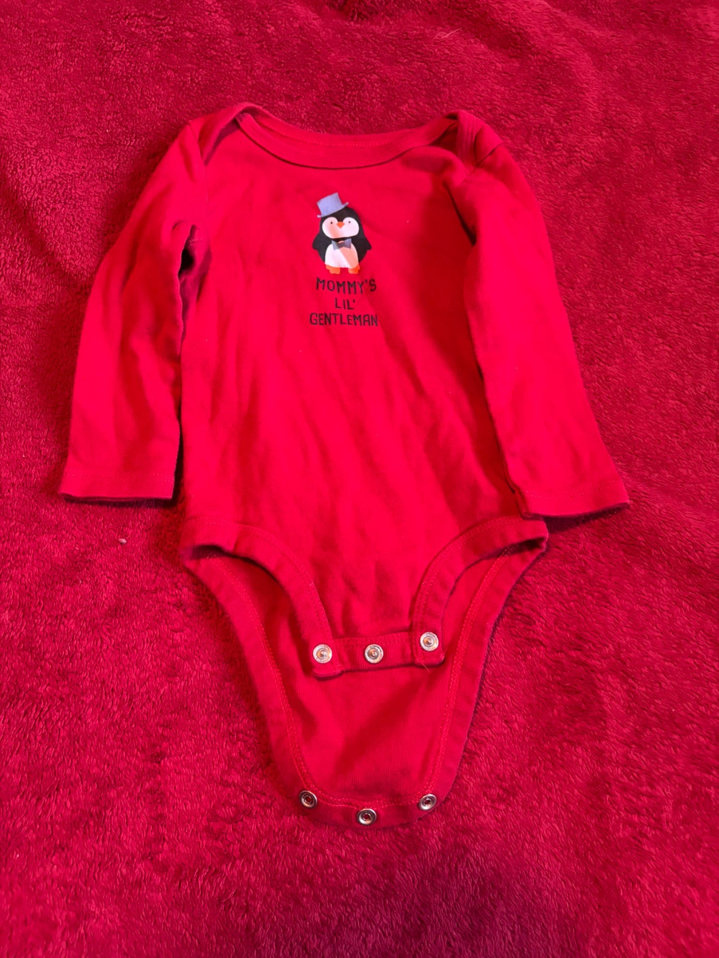 2pc 9m Long Sleeve Onesie Winter Theme Bundle, Kids 9 Month (6-9M)