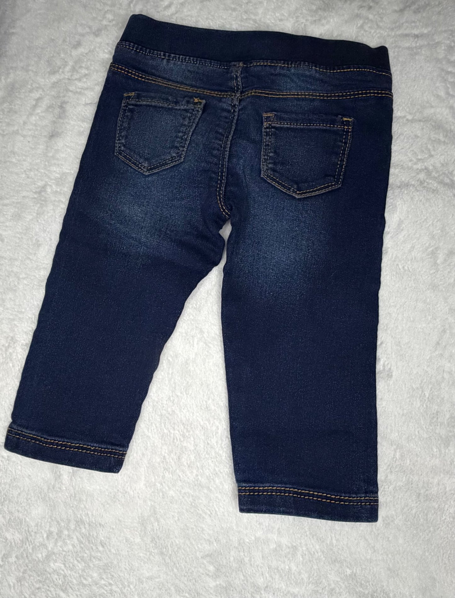 4pc “Denim” Pants Bundle - Leggings and Jeans 9m , Kids 9 Month (6-9M)