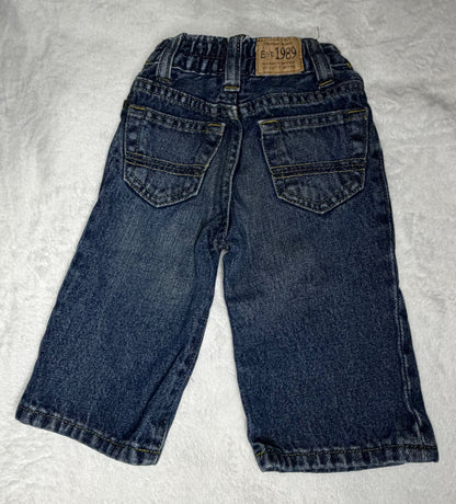 4pc “Denim” Pants Bundle - Leggings and Jeans 9m , Kids 9 Month (6-9M)