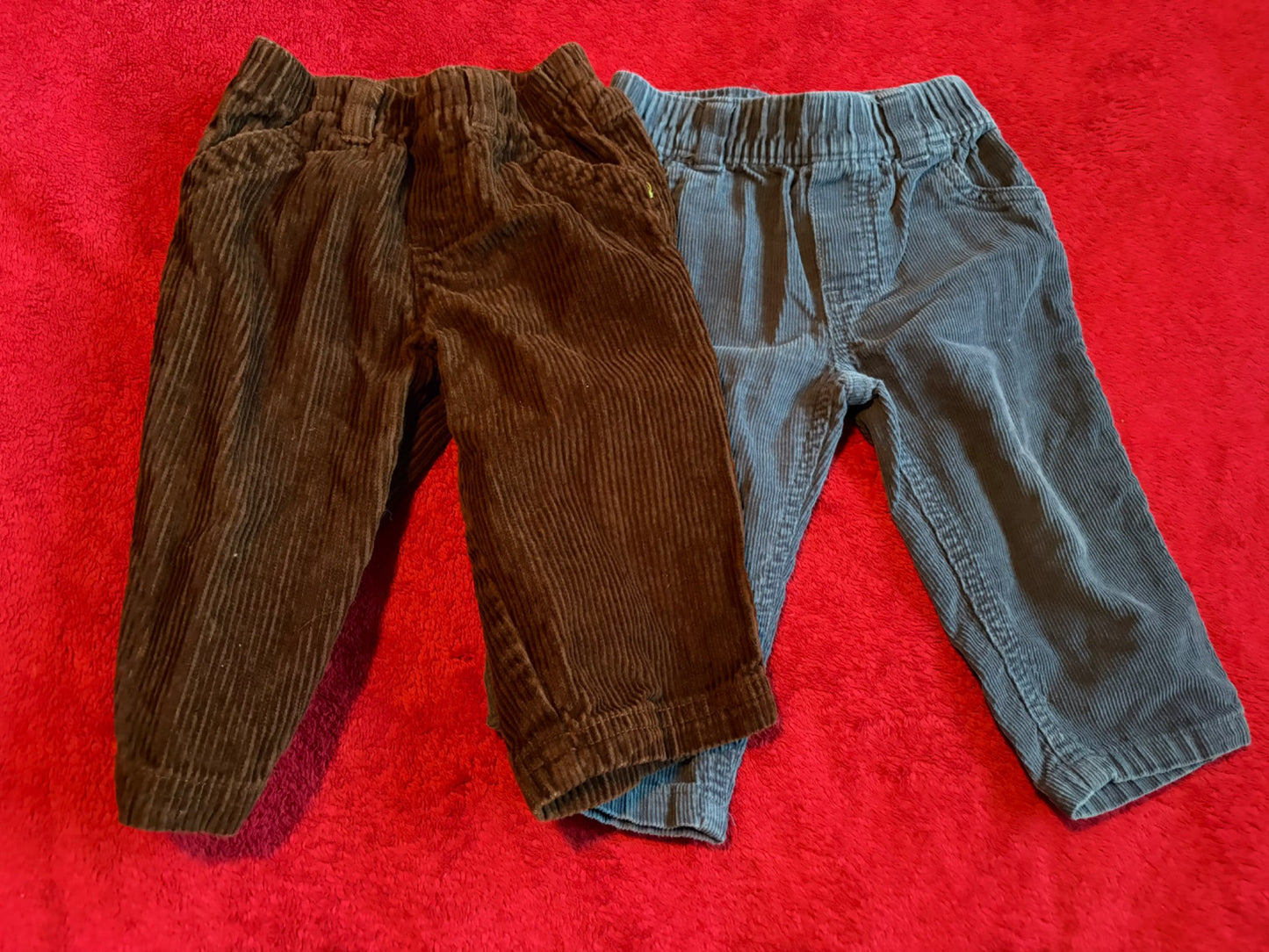2pc Corduroy Pants Bundle 9m, Kids 9 Month (6-9M)