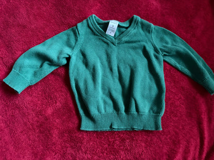 2pc 9m V-Neck Sweater Bundle, Kids 9 Month (6-9M)