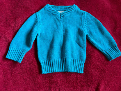 2pc 9m V-Neck Sweater Bundle, Kids 9 Month (6-9M)