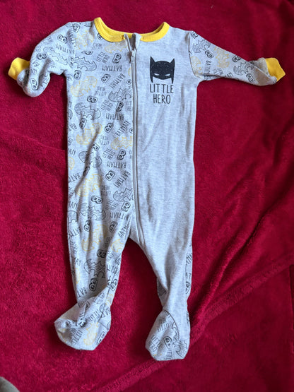 2pc DC Comics Batman 6-12m Bundle - Onesie & Sleeper, Kids 9 Month (6-9M)