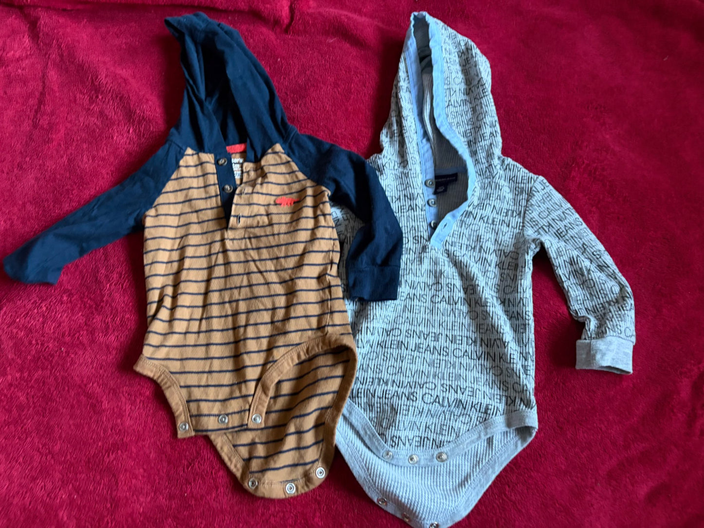 Hooded Long Sleeve Onesie Bundle 12m, Kids 12 Month (9-12M)