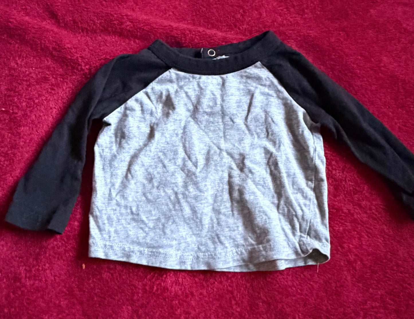 Long Sleeve 9m Bundle of Grey, Kids 9 Month (6-9M)