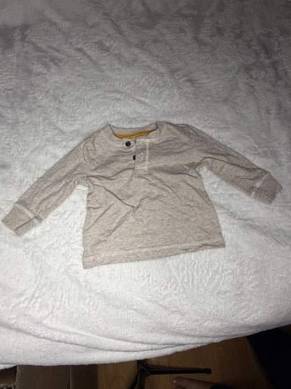 2pc Long Sleeve Shirt Bundle 6m, Kids 6 Month (3-6M)