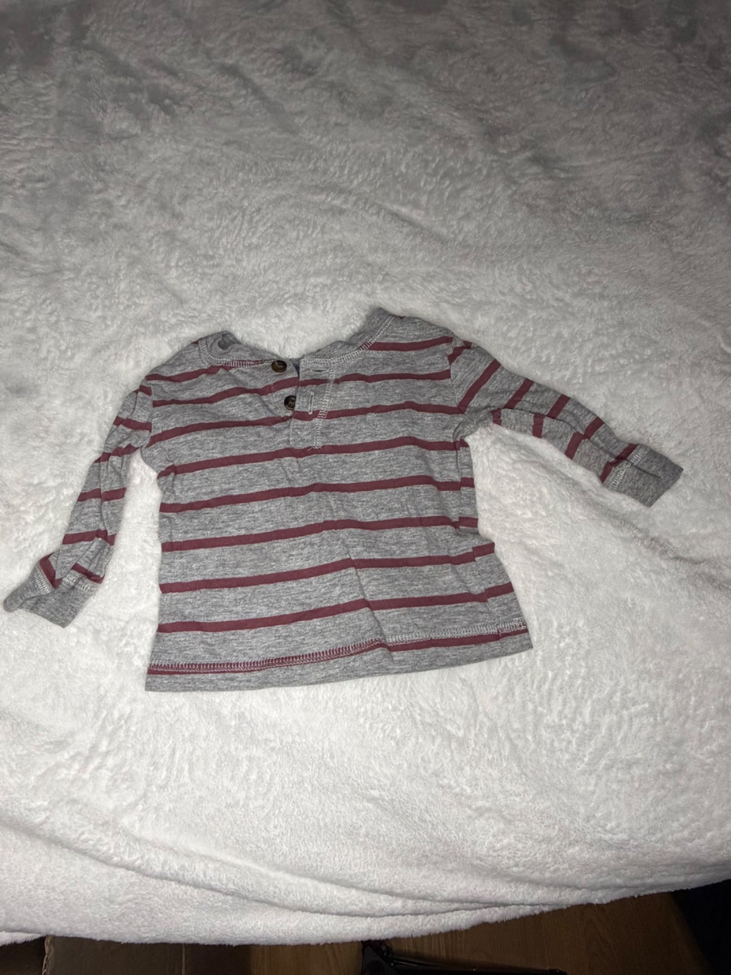 2pc Long Sleeve Shirt Bundle 6m, Kids 6 Month (3-6M)