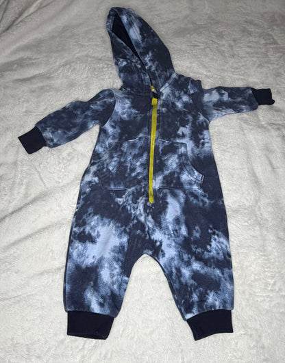 Comfy Blue Romper Bundle 3pcs 6m , Kids 6 Month (3-6M)