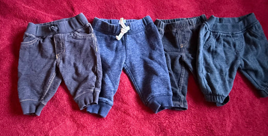 3m Pants Bundle 4pcs , Kids 3 Month (0-3M)