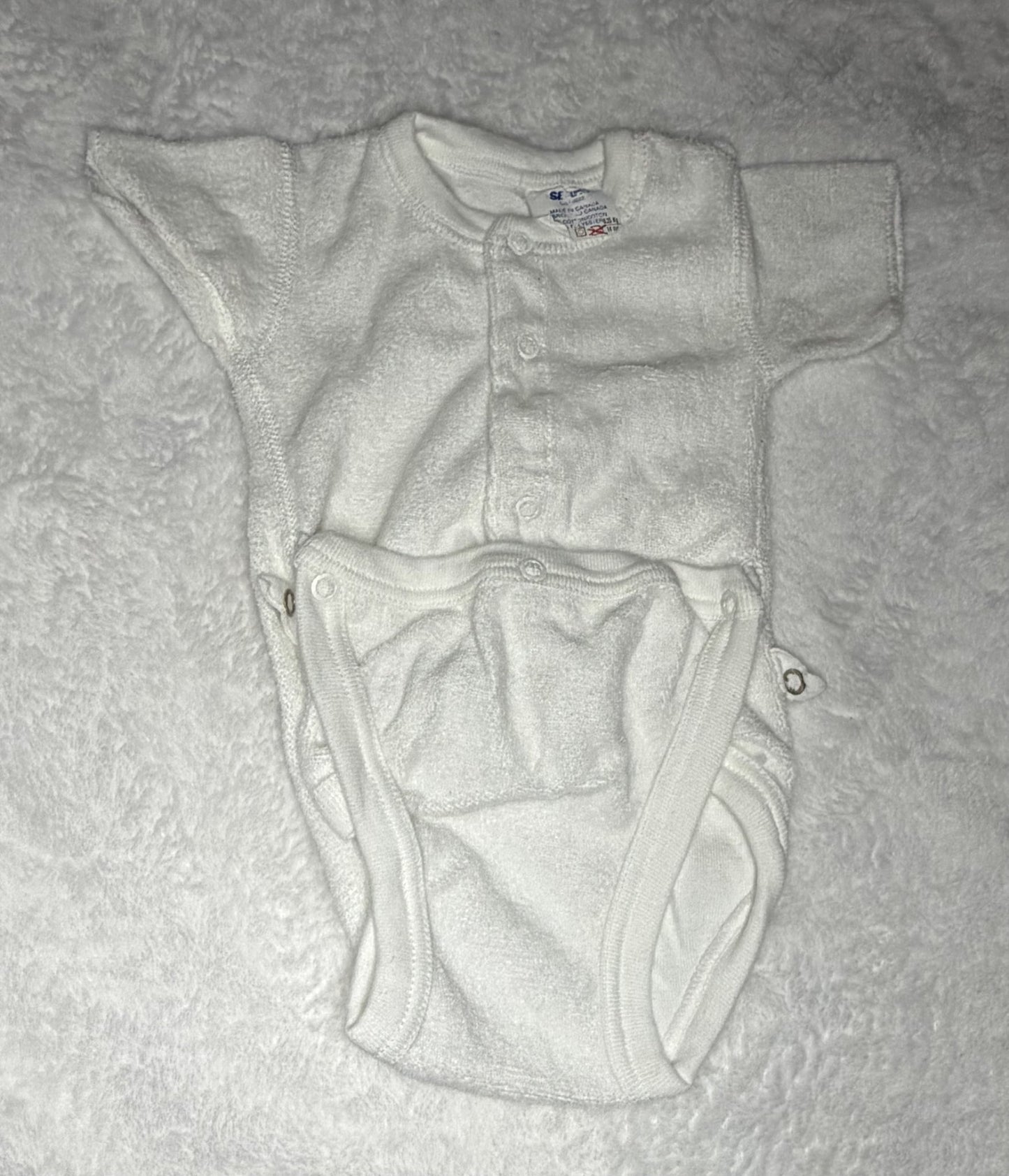 2pc Mixed 0-3m Bundle - Robe and Onesie, Kids 3 Month (0-3M)