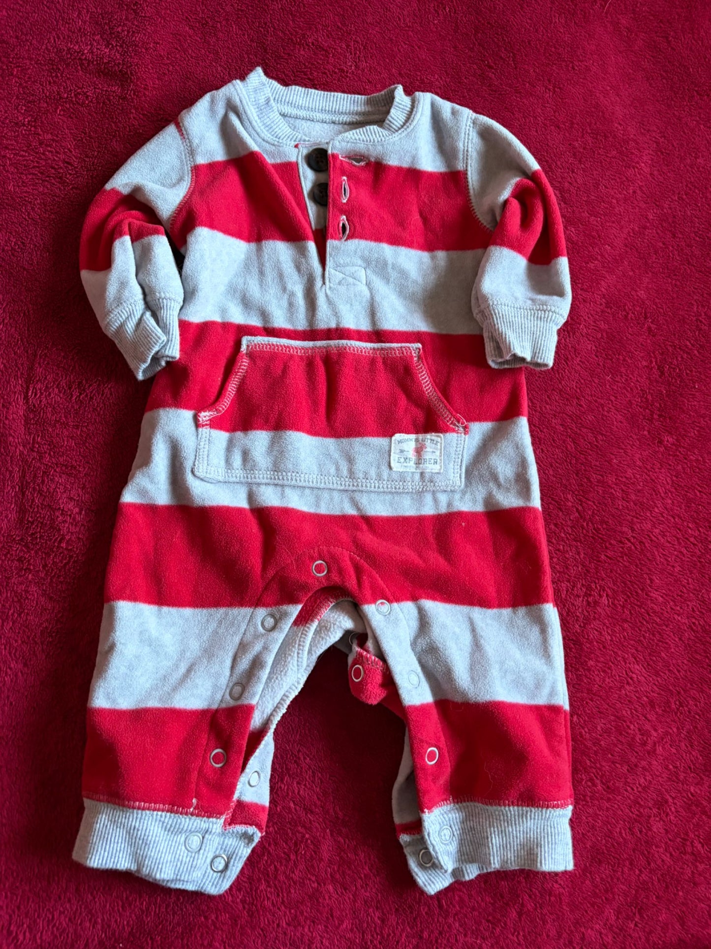 2pc 3m Fleece Romper Bundle , Kids 3 Month (0-3M)
