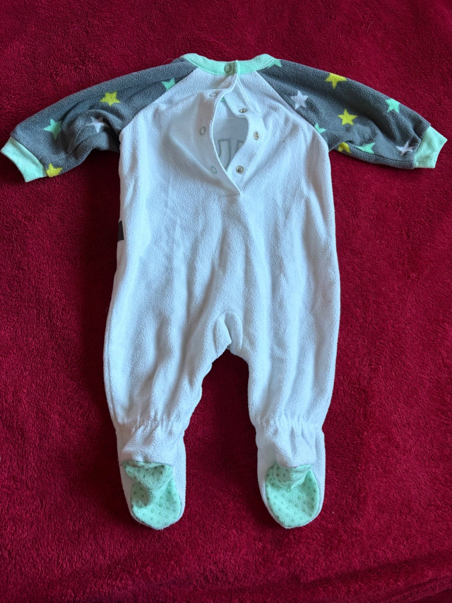 2pc Disney Baby 3m Fuzzy Sleeper Bundle - Stitch & Mickey, Kids 3 Month (0-3M)