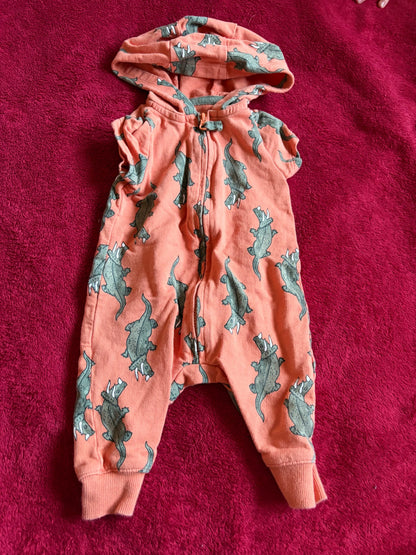 2pc Sleeveless and Short Sleeve Romper Bundle 3m , Kids 3 Month (0-3M)