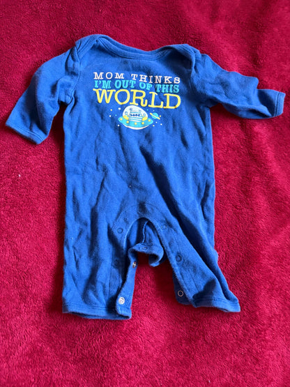 3 pc - 3m Fun Sayings Romper Bundle , Kids 3 Month (0-3M)