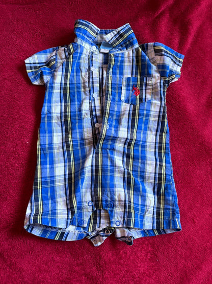 2pc 9m Shorts Romper Bundle, Kids 9 Month (6-9M)