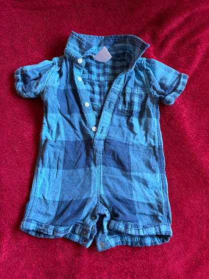 2pc 9m Shorts Romper Bundle, Kids 9 Month (6-9M)