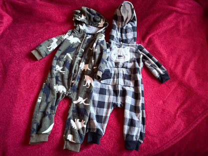 Fleece 9m Romper Bundle , Kids 9 Month (6-9M)