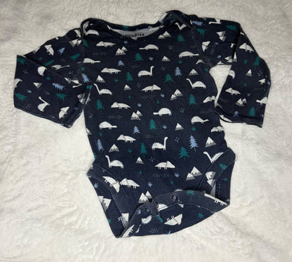 3pc 24m Dinosaur Oneise Bundle  , Kids 24 Month (18-24M)