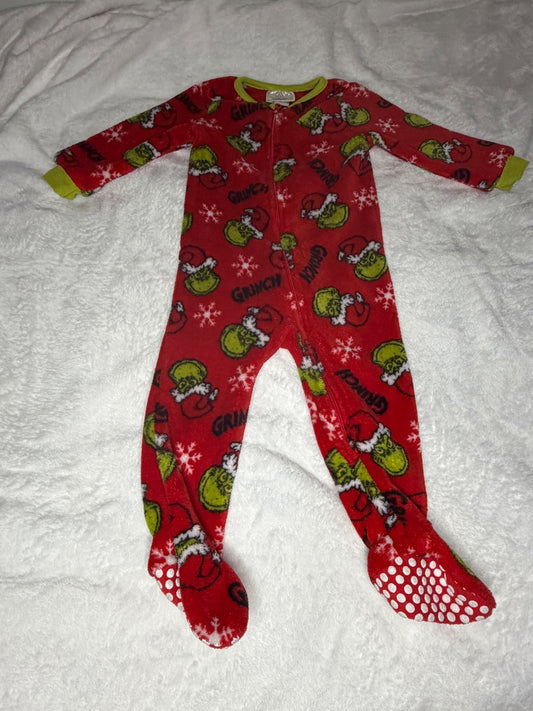 18m Fleece Grinch Sleeper, Kids 18 Month (12-18M)