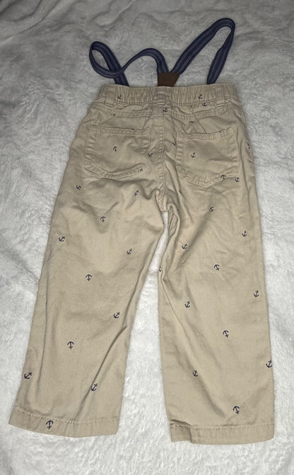 Carters Anchor Pants with Suspenders 24m, Kids 24 Month (18-24M)