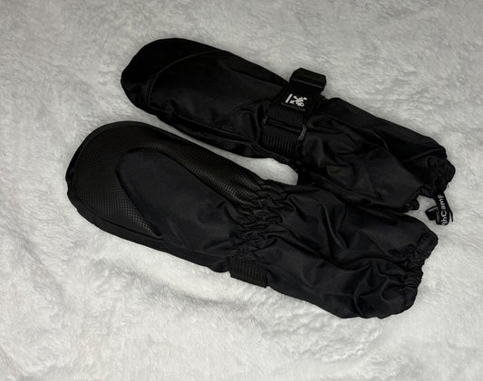 Black Small Waterproof Gloves with Stay On Strap (3-5Y)