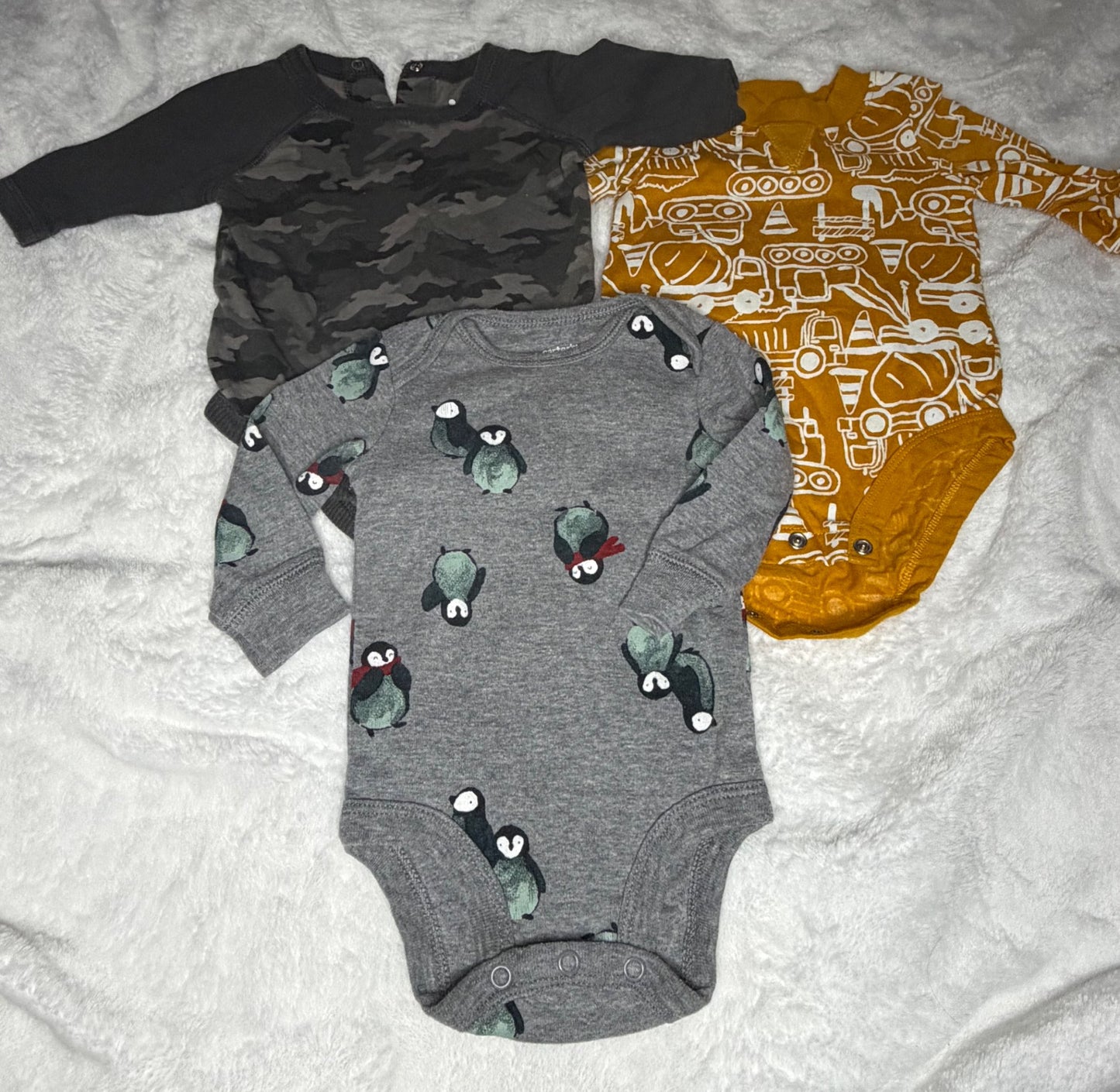 3pc 3m Onesie Bundle , Kids 3 Month (0-3M)