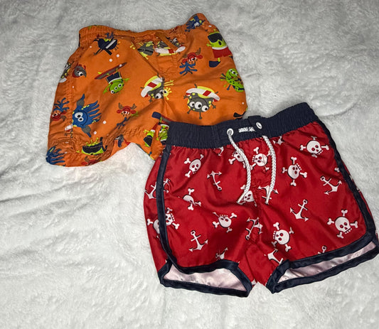 2pc 6m swim trunks , Kids 6 Month (3-6M)