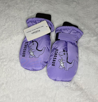 Kidzain Purple 3-5Y winter Gloves NWT