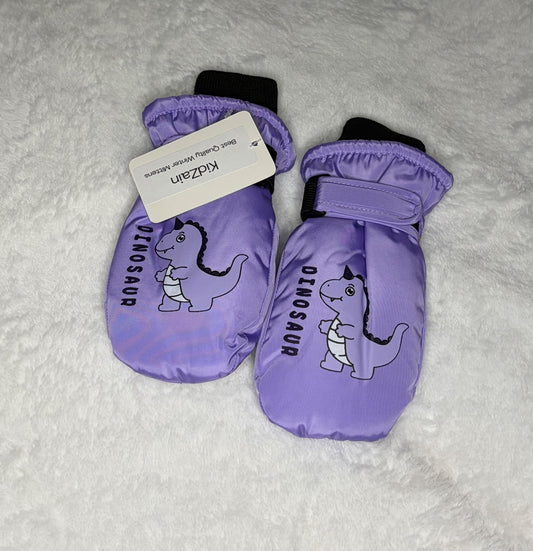 Kidzain Purple 3-5Y winter Gloves NWT