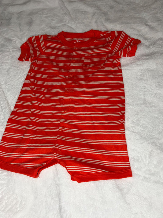 NWOT Carters Striped Shorts Romper 12m, Kids 12 Month (9-12M)