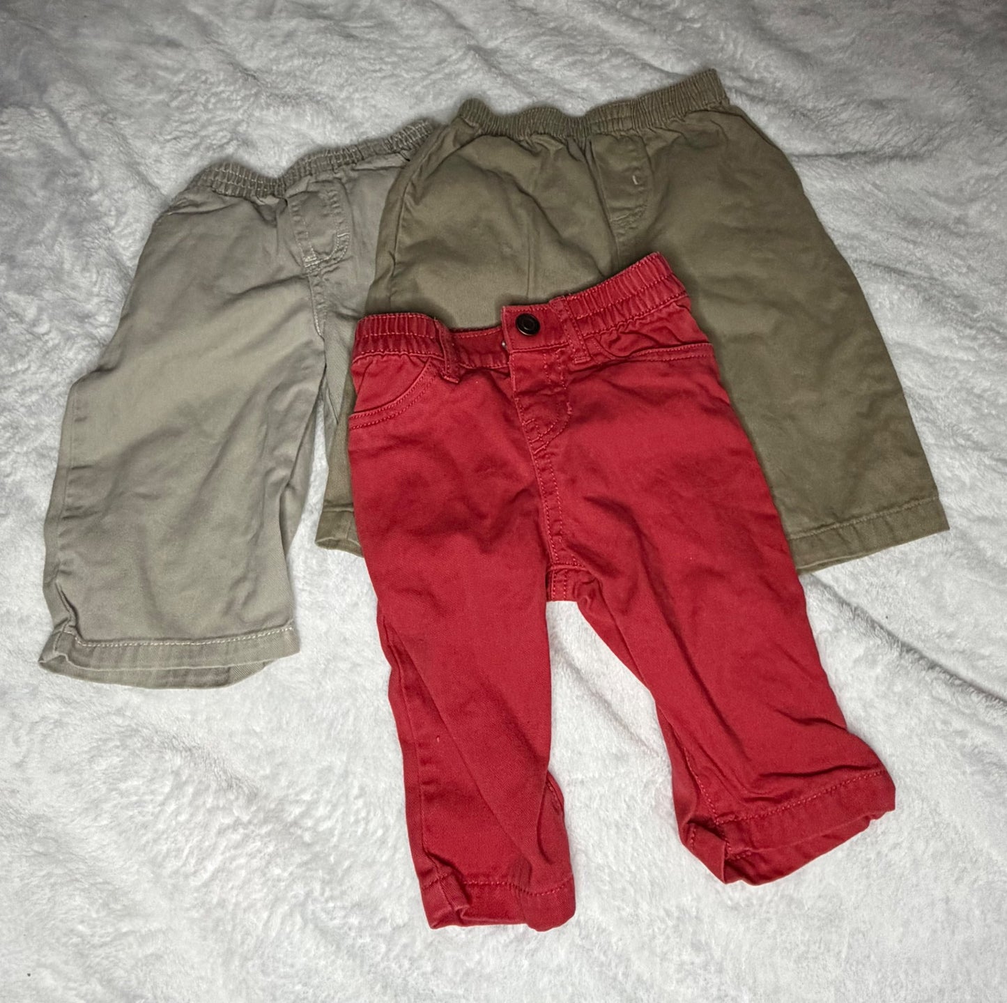 3pc Dress Pants Bundle 6m, Kids 6 Month (3-6M)