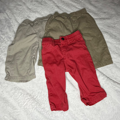 3pc Dress Pants Bundle 6m, Kids 6 Month (3-6M)