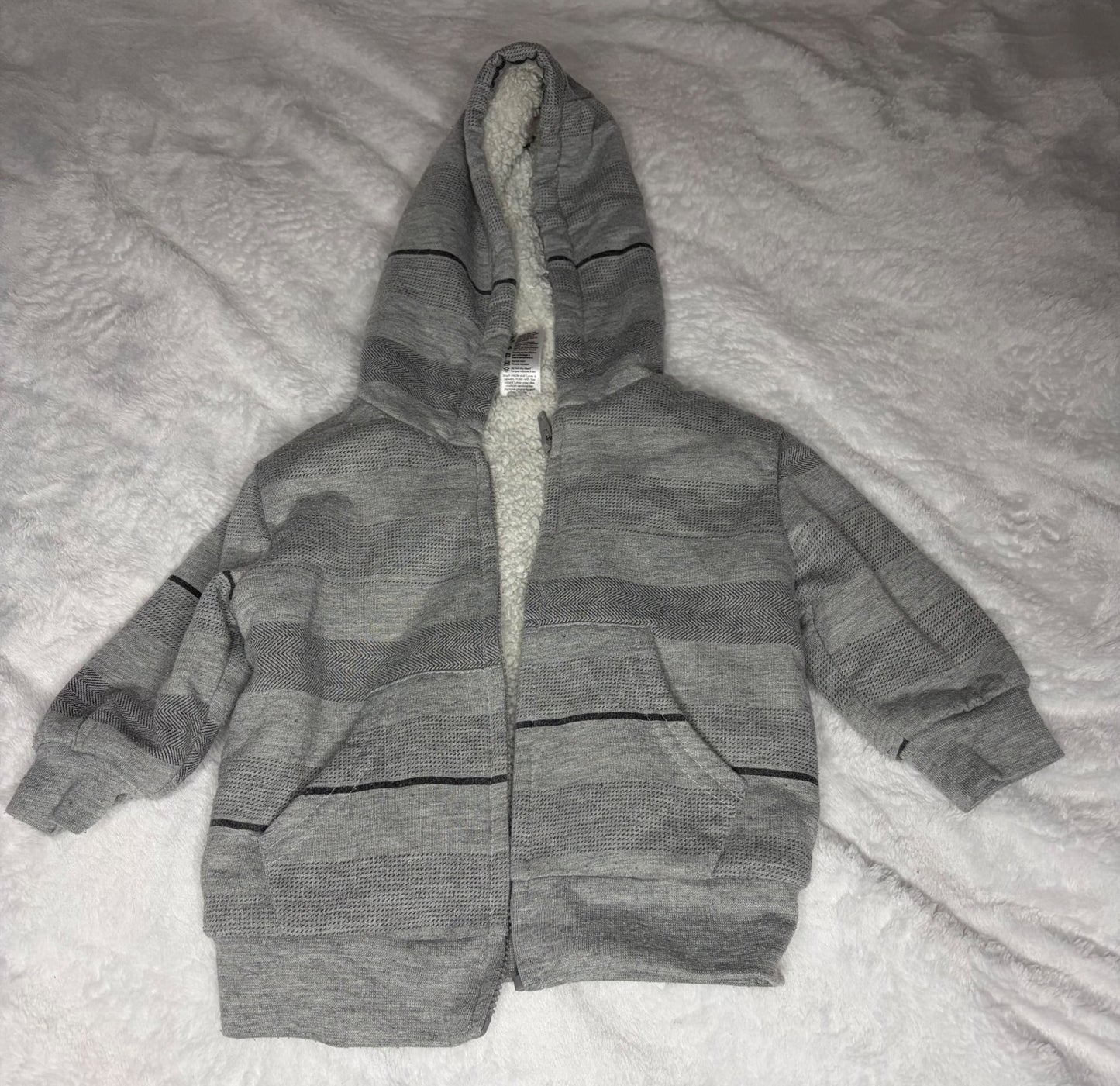 3pc 6m Zippered Hoodie Bundle , Kids 6 Month (3-6M)