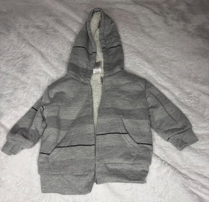 3pc 6m Zippered Hoodie Bundle , Kids 6 Month (3-6M)
