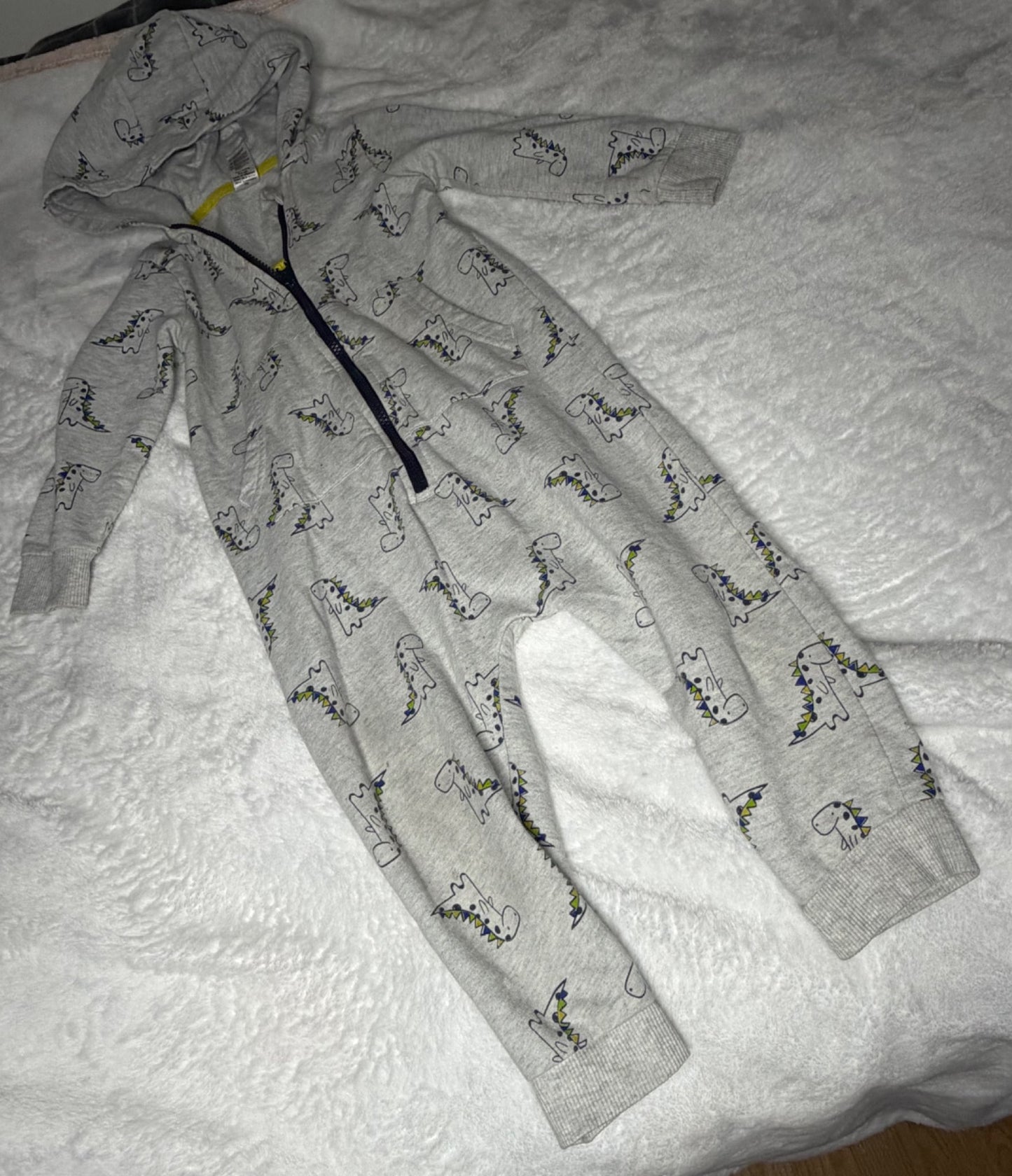 George 24m Dinosaur Hooded Romper, Kids 24 Month (18-24M)