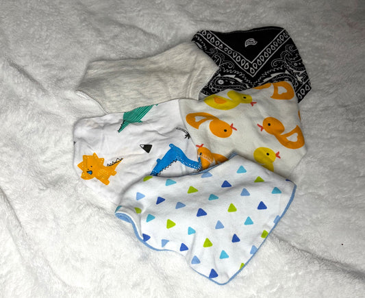 5pc Bandana Type Bib Bundle
